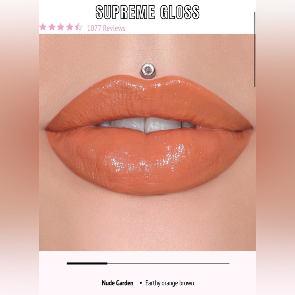 Brand New Jeffree Star Supreme Gloss Full Pigment Lip Gloss in color Nude Garden